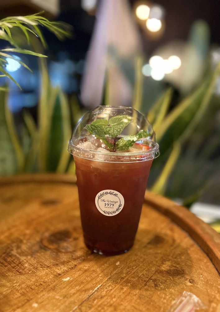 An iced fruit tea